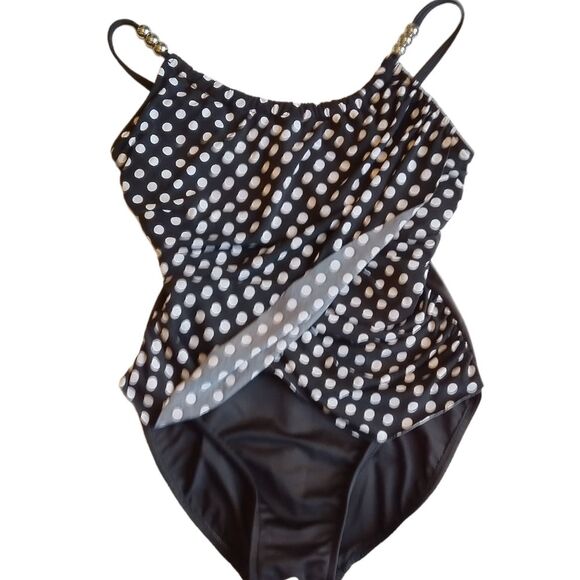 Magic suit by Miraclesuit Slimming Polka Dot Swimsuit - Picture 7 of 14